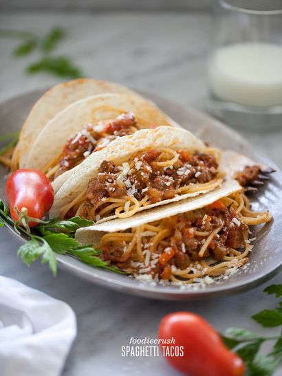 Spaghetti Tacos Rezept inspiriert von der Nickel TV Show iCarly