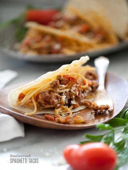 Spaghetti Tacos Recette Inspiré par le Nickelodeon iCarly TV Show (recette) Spaghetti Tacos Recette Inspiré par le Nickelodeon iCarly TV Show