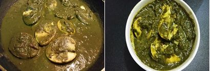 Spice Box - Kochen Ei Palak Curry-Rezept