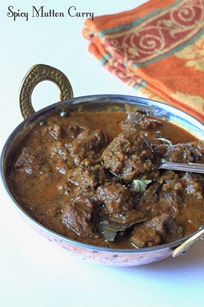 Spicy Indian Mutton Curry Rezept, würzig