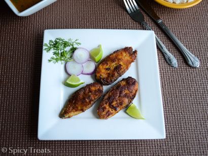 Traite épicée Chettinad alevins (friandises) Treats épicé Chettinad Fish Fry