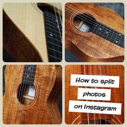 Split Instagram Fotos Mehr Bilder in einer Instagram Foto - Design-Stück