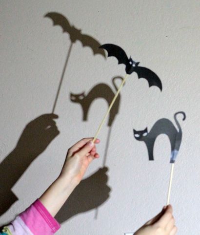 Spooky imprimable de marionnettes d'ombre Modèles pour Halloween