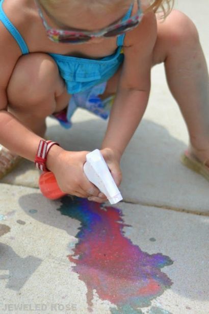 Spray Chalk Rezept für Kinder, Wachsen eines Jeweled Rose