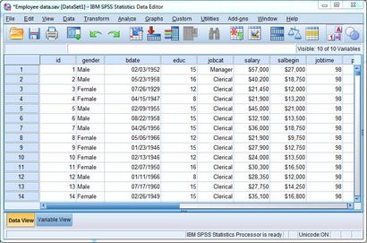 SPSS pour la salle de classe les bases