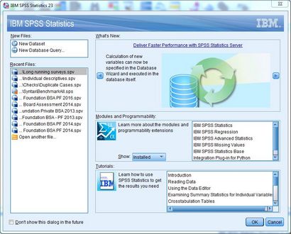 SPSS pour la salle de classe les bases