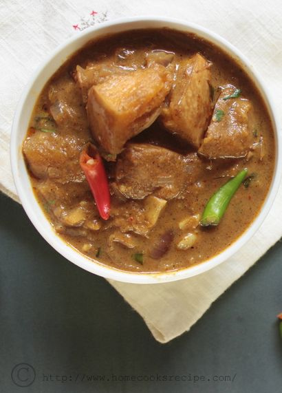 Sri Lanka Pumpkin Curry ~ Wattakka Kalu pol, Accueil Cuit Recette