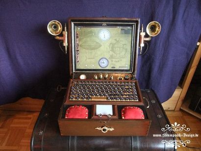 Ordinateur portable steampunk 9 étapes (avec photos)