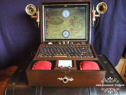 Ordinateur portable steampunk 9 étapes (avec photos)