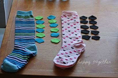 Bricolage Stégosaure Chaussettes