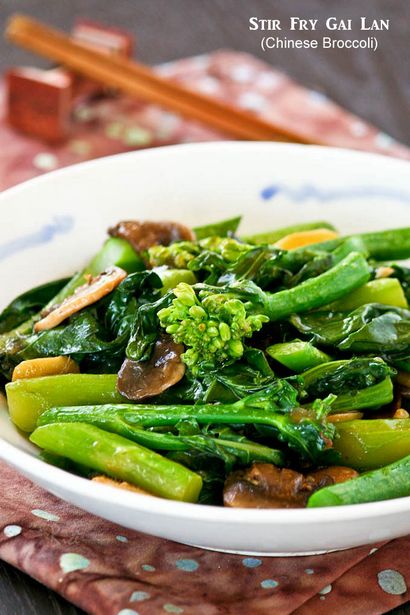 Sauté Gai Lan (brocoli chinois), Roti n riz