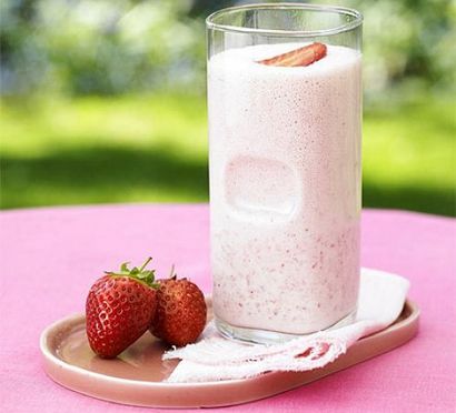 Fraise recette tremblement de crème glacée, BBC Good Food