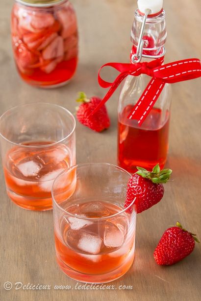 Fraise infusé Vodka Recette, délicieux tous les jours