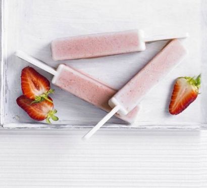 Lait fraise pops recette, BBC Good Food