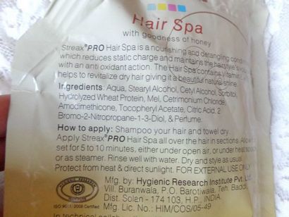 Streax Pro Hair Spa Bewertung