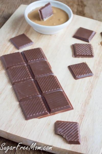 Bonbons au chocolat noir sans sucre Bars noix, produits laitiers - sans gluten