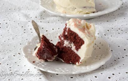 Zuckerfreie Red Velvet Paar - s-Becher-Kuchen