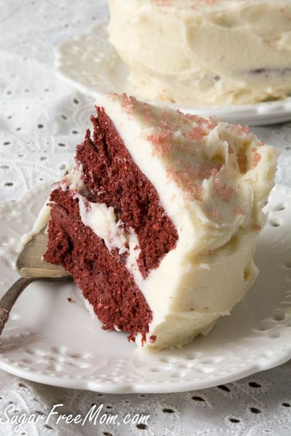 Zuckerfreie Red Velvet Paar - s-Becher-Kuchen