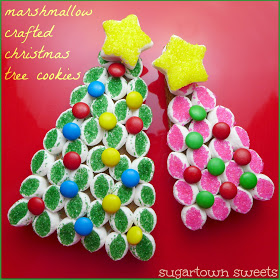 Sugartown bonbons de Noël en Juillet! Pain d'épice & amp; Guimauves arbre de Noël Cookies