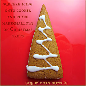 Sugartown bonbons de Noël en Juillet! Pain d'épice & amp; Guimauves arbre de Noël Cookies