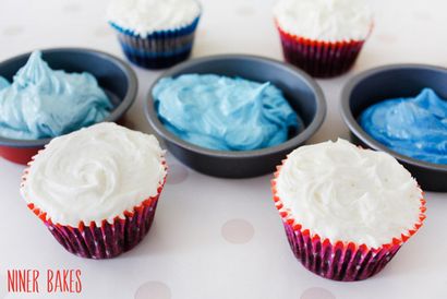 Été, le temps de vacances Beach, Ocean - Cupcakes Shark, fait cuire au four Niner