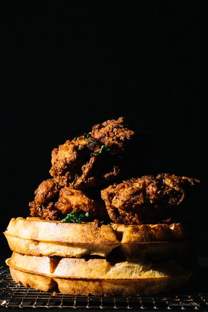 Brunch du dimanche Buttermilk Fried Chicken et yeasted Rye Gaufres - Je suis un blog alimentaire je suis un blog alimentaire