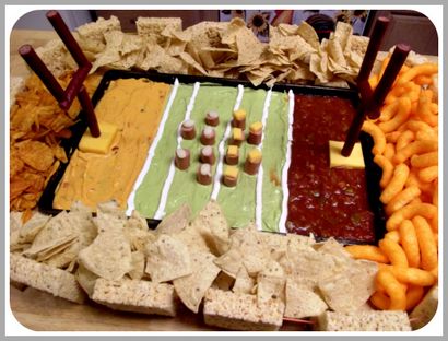 Super Bowl-Party-Nahrung Vorstellung davon, wie ein Snackadium zu bauen!