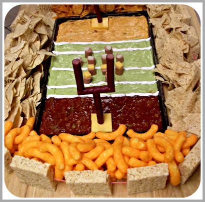 Super Bowl-Party-Nahrung Vorstellung davon, wie ein Snackadium zu bauen!
