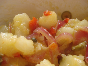 Super Bowl Yuca en Escabeche- eine mutige Alternative zu Kartoffelsalat, Hot, billig - Leicht
