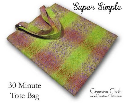 Super einfach Thirty Minute-Einkaufstasche Tutorial, Linda Matthews Textile Kunst - Entwurf