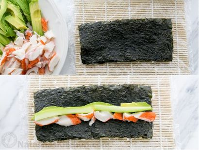 Sushi-Reis und California Rolls Rezept