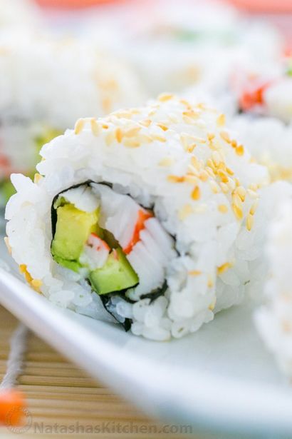 Sushi-Reis und California Rolls Rezept