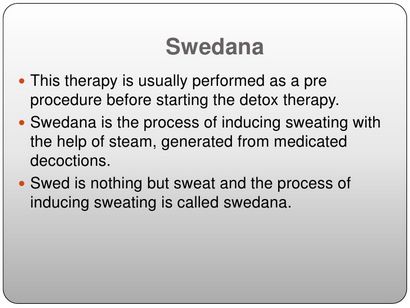 Swedana - Thérapie de vapeur ayurvédique