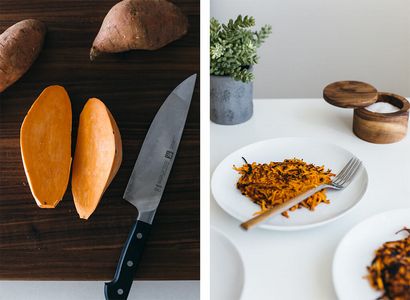 Sweet Potato Hash Browns, Downshiftology