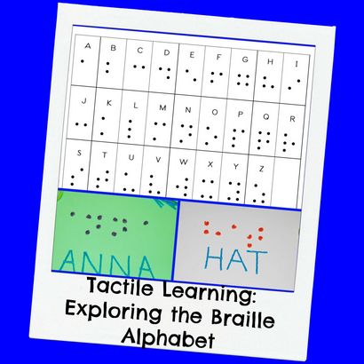 Taktile Lernen Erstellen des Braille-Alphabets mit Kindern, Wikki Stix