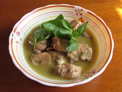 Thai poulet au curry vert, à la maison Tes