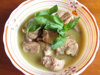 Thai poulet au curry vert, à la maison Tes