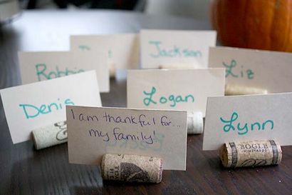 Thanksgiving-Crafts Machen Gratitude-Platz-Karten #projectgratitude