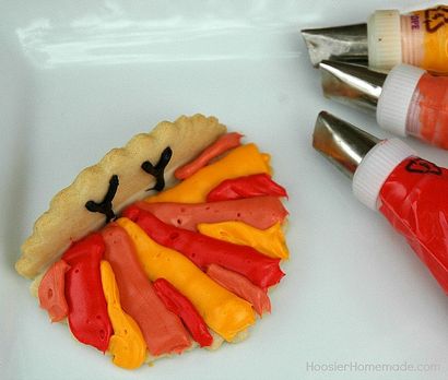 Thanksgiving Turkey Cookies - Hoosier maison (Hoosier) Thanksgiving Turquie Cookies - Hoosier faites maison