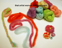 Cette femme artiste Comment faire des fleurs de laine Roving