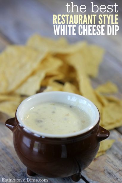 Le meilleur trempette au fromage blanc mexicain - authentique Queso recette Dip