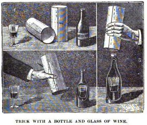 Die Flasche und die Glas Swap-Plätze - Zaubertricks