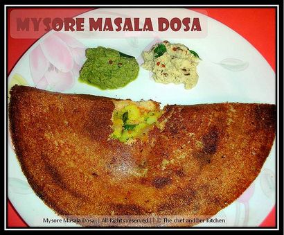Le chef et sa cuisine de style Mysore Masala Hôtel!