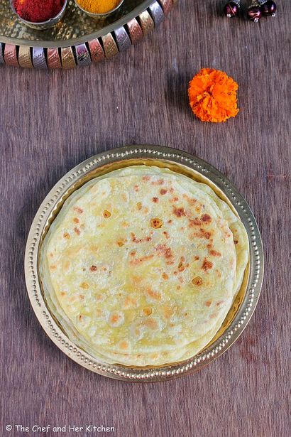 Der Küchenchef und ihrer Küche Puran Poli Rezept, Bobbatlu, Ganesh Chaturthi Rezepte