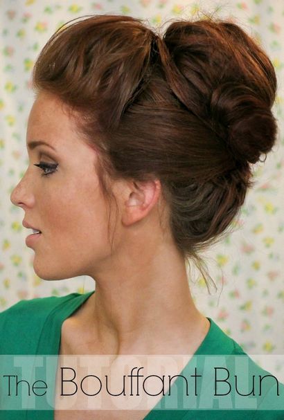 Die Freckled Fox Haar Tutorial Die Bouffant Bun