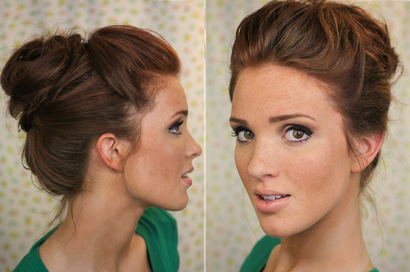 Die Freckled Fox Haar Tutorial Die Bouffant Bun