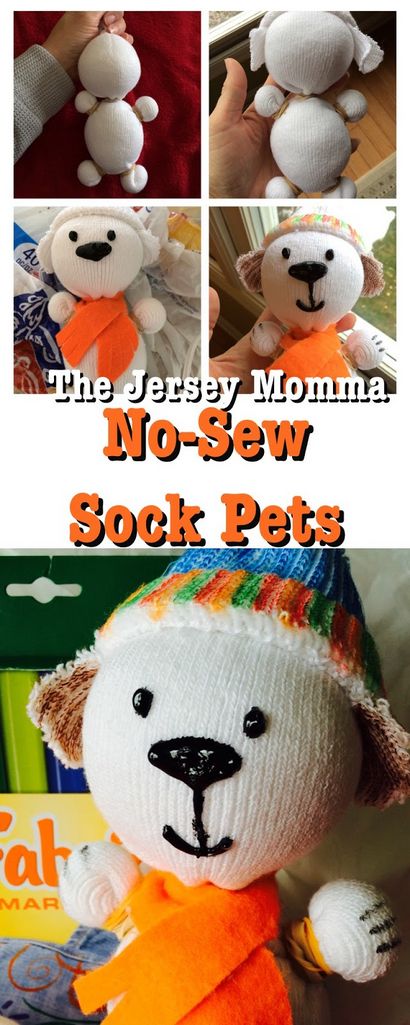 Die Jersey Momma Wie man No-Sew Sock Puppets