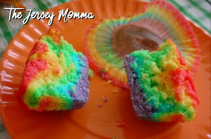 Die Jersey Momma Wie man Regenbogen Cupcakes Ein DIY-Tutorial