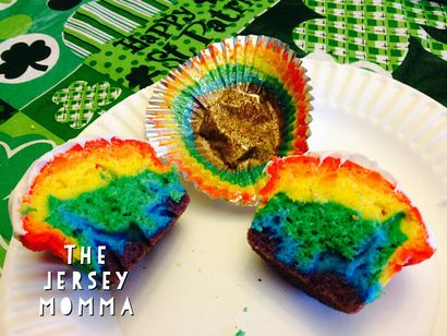 Die Jersey Momma Wie man Regenbogen Cupcakes Ein DIY-Tutorial