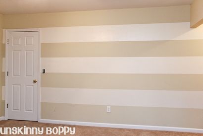 Lazy Girl - Conseils de Gain de temps pour la peinture murale Stripes - Unskinny Boppy